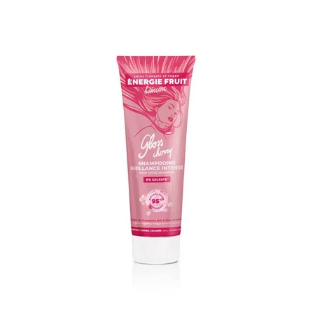 Energie Fruit Shampooing brillance intense fleur de cerisier et vinaigre de framboise bio pour cheveux colorés ou ternes 250ml