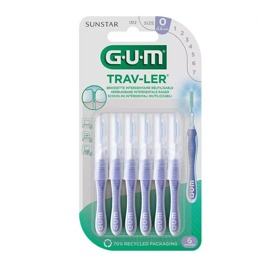 Gum Trav-ler Interdentale ragers 0,6 mm x6