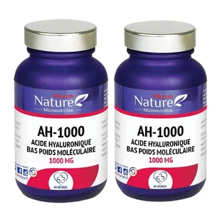 Pharm Nature Micronutrition AH-1000 Acide Hyaluronique 1000mg 2x60 gélules