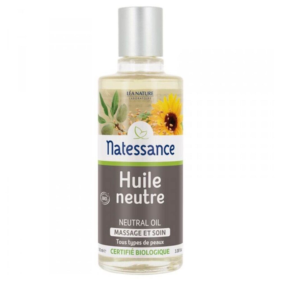 Natessance Ulei neutru organic pur pentru masaj și tratament 100ml
