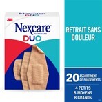 Nexcare Assortiments de Pansements Duo Tenue 24h x20 Nexcare Assortiments de Pansements Duo Tenue 24h x20