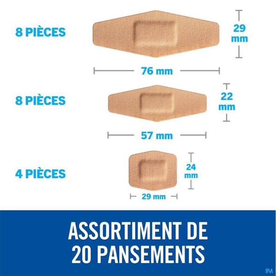Nexcare Assortiments de Pansements Duo Tenue 24h x20