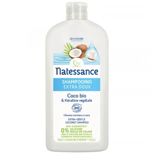 Natessance Coco Shampoo Extra Zacht Biologische Kokosnoot en Plantaardige Keratine 500ml