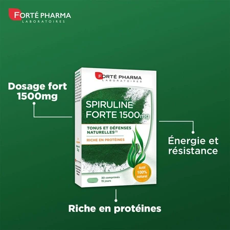 Forté Pharma Spirulina 1500 30 Tabletten