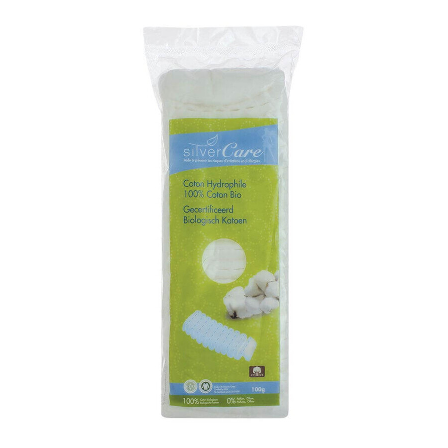 Silver Care Organic Cotton Wool 100g