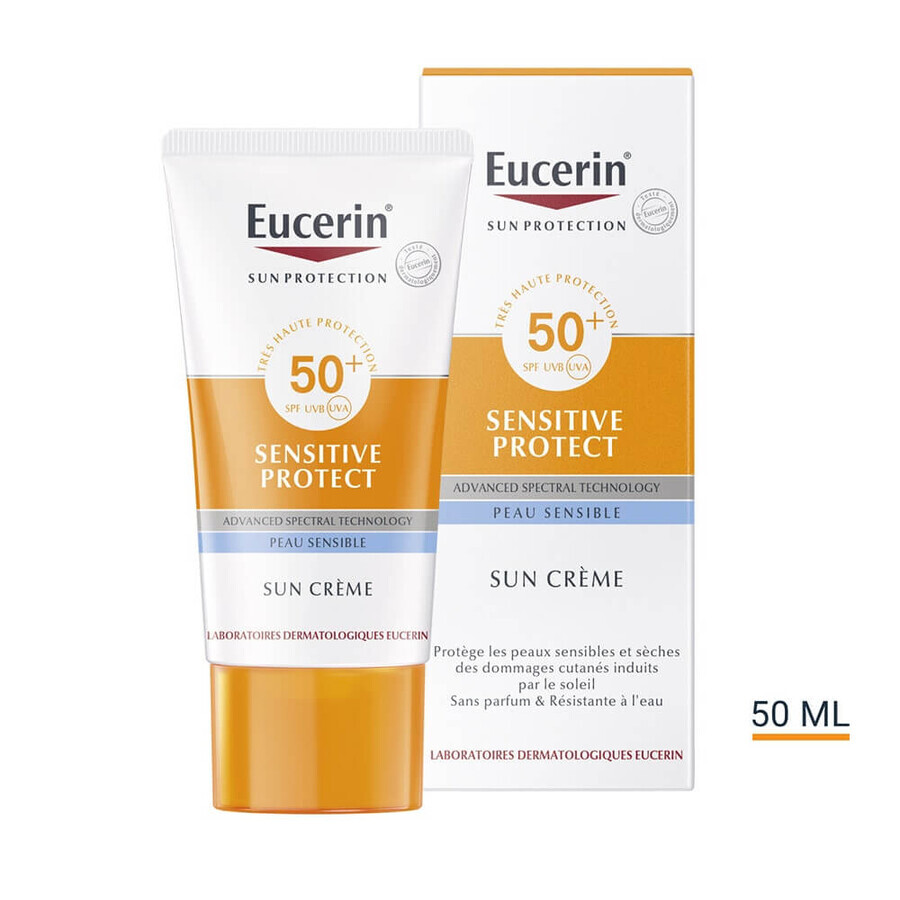 Eucerin Sonnenschutz Sensitive Protect Creme SPF50+ Gesicht 50ml