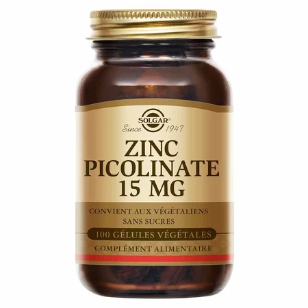 Solgar Zink Picolinaat 15mg Immuunsysteem 100 Afgedrukt