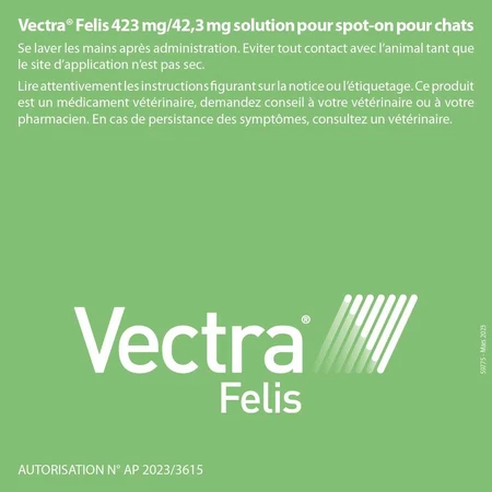 Ceva Vectra spot-on oplossing voor katten 3 pipetten