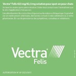 Ceva Vectra Solution spot-on pour chats 3 pipettes Ceva Vectra Solution spot-on pour chats 3 pipettes