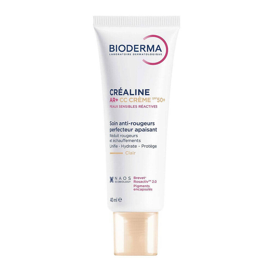 Acquista Bioderma Crealine AR+ CC Crème SPF50+ Teinte Claire 40ml Bioderma Crealine AR+ CC Crème SPF50+ Teinte Claire 40ml