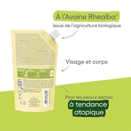 A-Derma Exomega Controle Emolliërende Reinigingsolie Eco Navulling 500ml