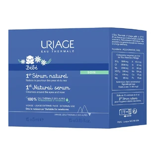 Uriage Baby 1st Natürliches Physiologisches Serum Nase und Augen X18 Bebe 75ml