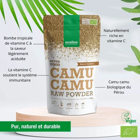 Purasana Camu Camu Polvo Orgánico 100g