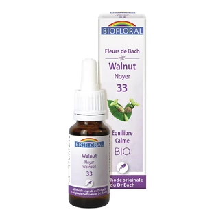 Biofloral N°33 Walnut bio demeter Bach flowers balance and calm 25ml