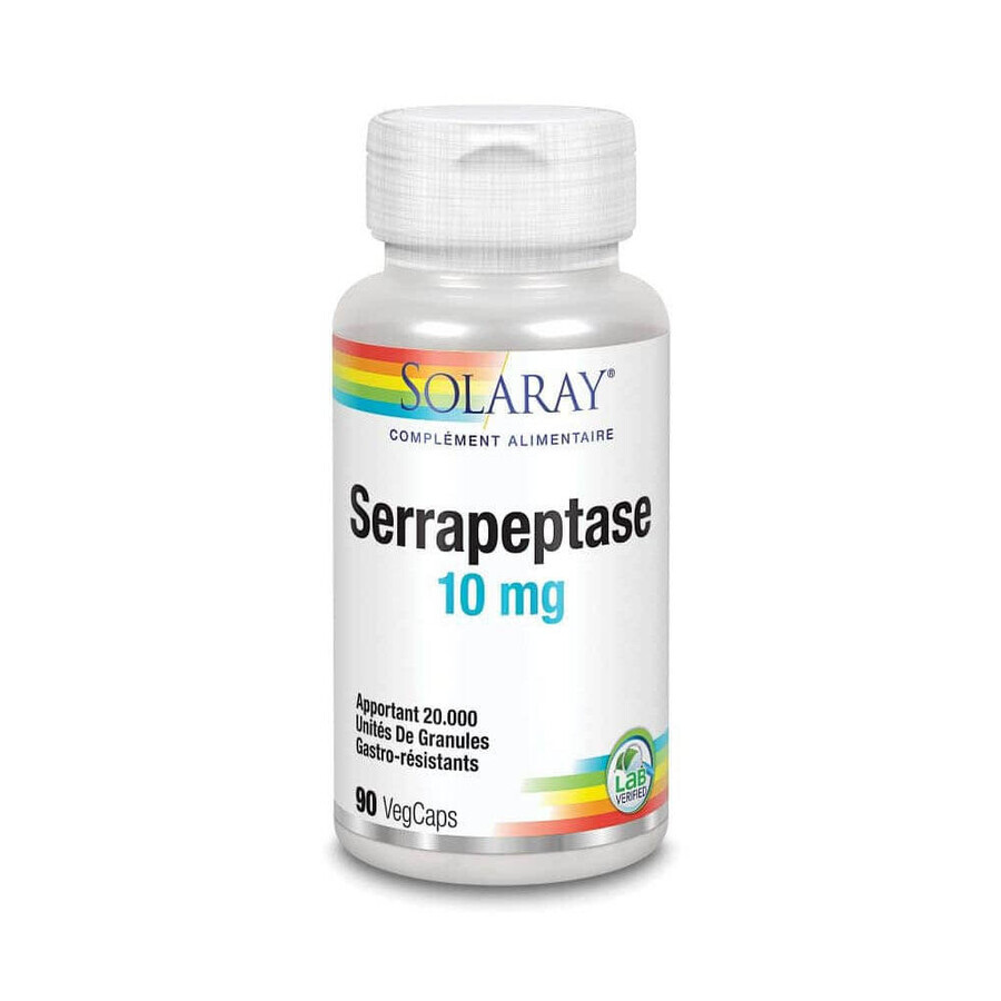Buy Solaray Serrapeptase 90 Vegetable Capsules Solaray Serrapeptase 90 Vegetable Capsules