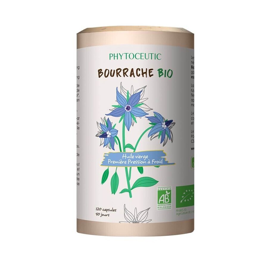 Phytoceutic Organic borage oil/ab 120 capsules