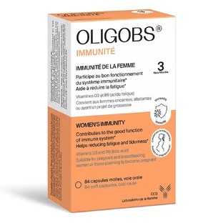Ccd Oligobs Vrouwelijke Immuniteit Vitamines D3+B9 84 Capsules