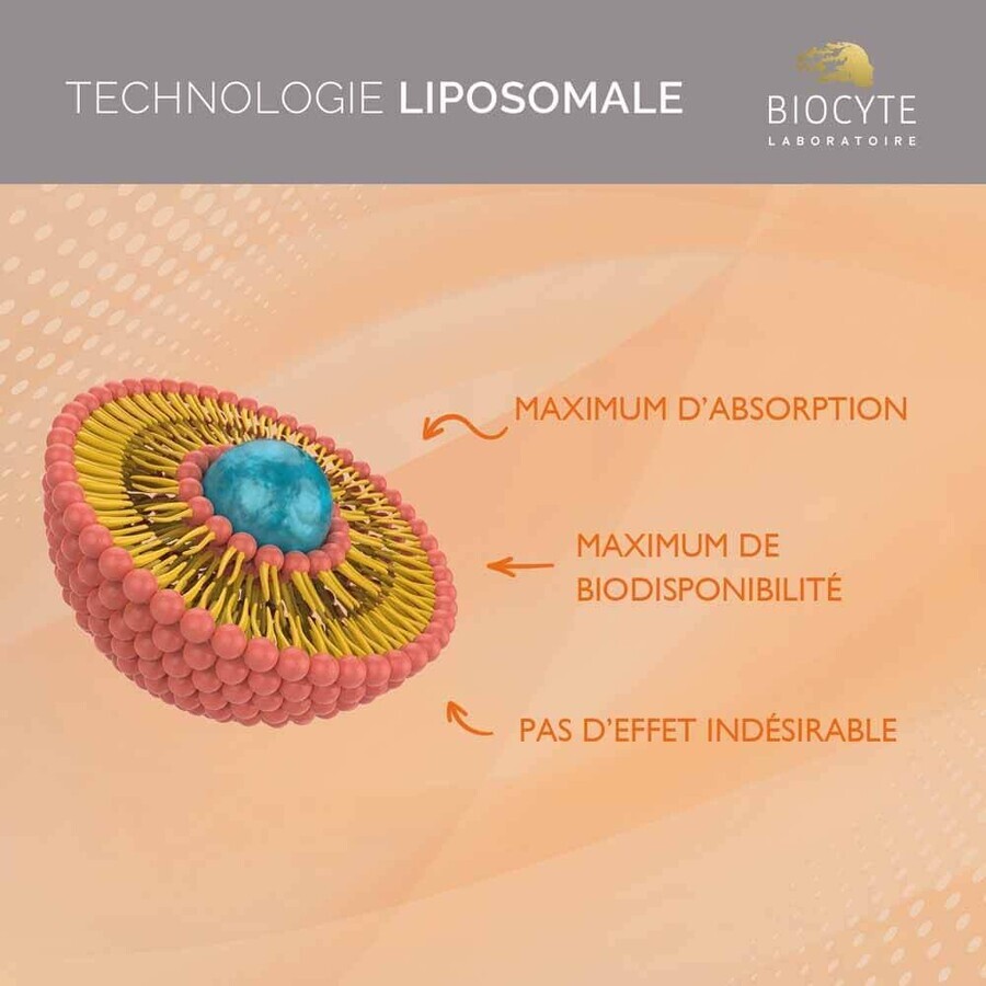 Biocyte Gezondheidsvitaminen C Liposomaal 1000mg Energie Ananassmaak 14 sticks