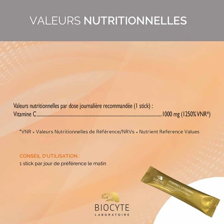 Biocyte Health Vitamins C Liposomal 1000mg Energy Pineapple Flavor 14 Sticks