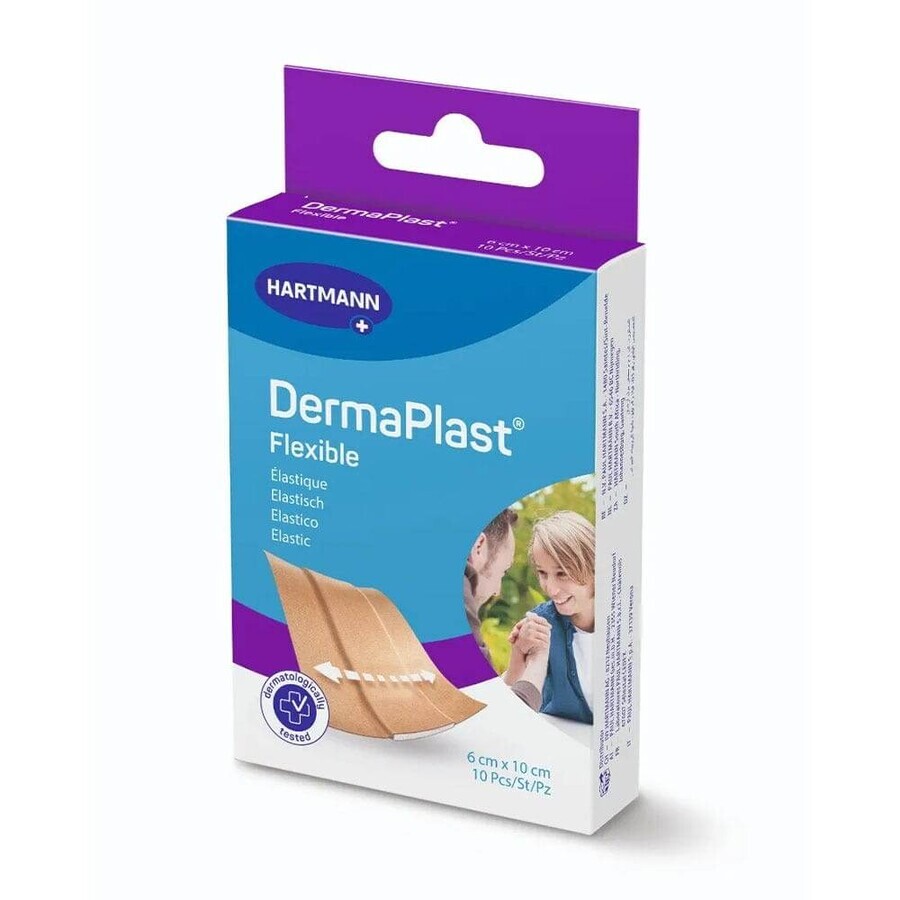 Comprar Hartmann Dermaplast Apósito Elástico Flexible 6x10cm Heridas Pequeñas x10 Hartmann Dermaplast Apósito Elástico Flexible 6x10cm Heridas Pequeñas x10