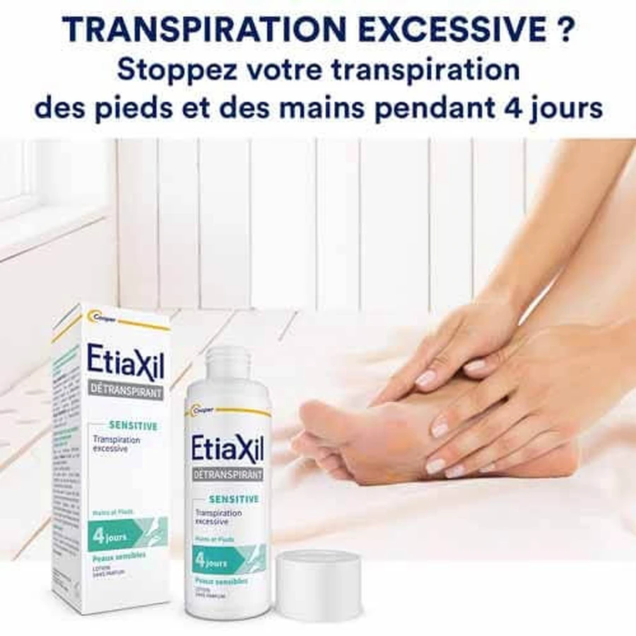 Etiaxil Detraspirant Loción Antitranspirante para Pies Piel Sensible 100ml