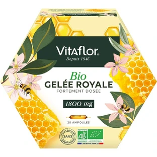 Vitaflor Organic Royal Jelly 1800mg 20 bulbs