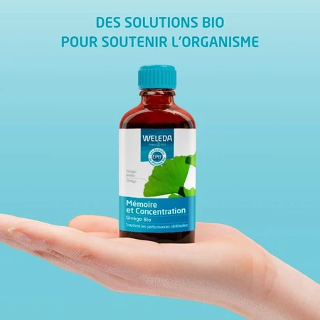 Weleda Les Extraits de Plantes Bio Mémoire et Concentration Ginkgo 100ml