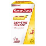 Bayer Renniedigest Digestive Wellbeing Lemon Flavour Fără zahăr 20 pliculețe