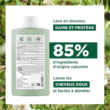 Klorane Champú Fortalecedor de Almendras para todo tipo de cabellos 400ml