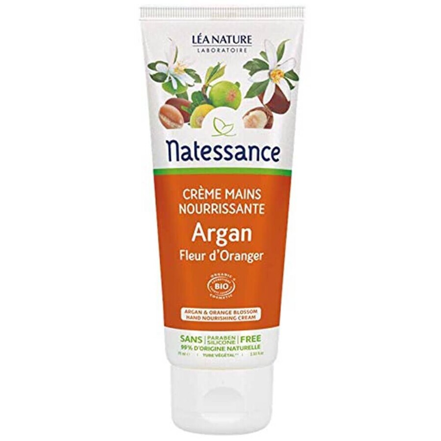 Natessance Argan Crema de Manos y Uñas BIO Azahar 75ml