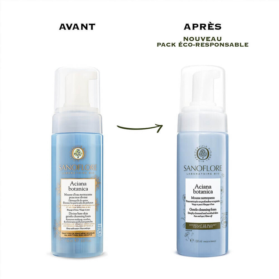 Sanoflore Aciana Botanica Foam Water Cleanser Bio 2x150ml Sanoflore Aciana Botanica Foam Water Cleanser Bio 2x150ml