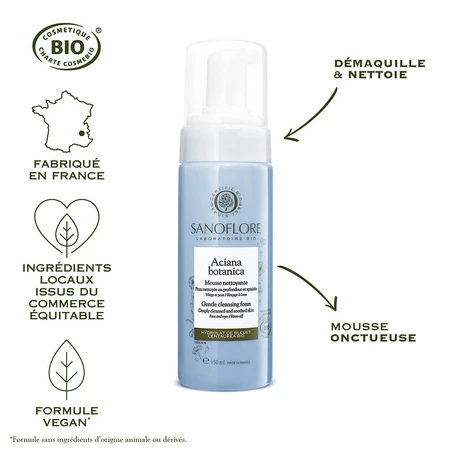 Sanoflore Aciana Botanica Waterschuimreiniger Bio 2x150ml
