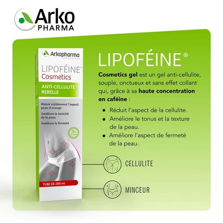 Arkopharma Lipoféine Cosmetics Anticellulite Rebelle 200ml