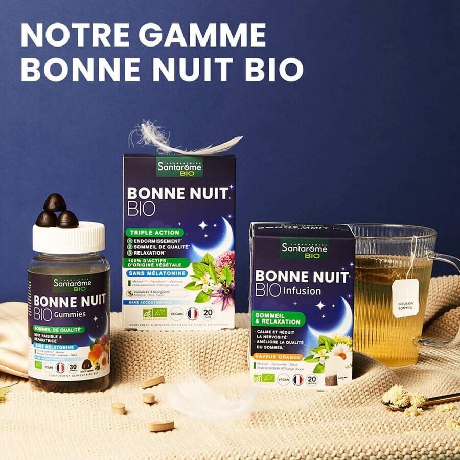 Santarome Bonne Nuit Triple Action Melatonin Bio free 20 comprimate