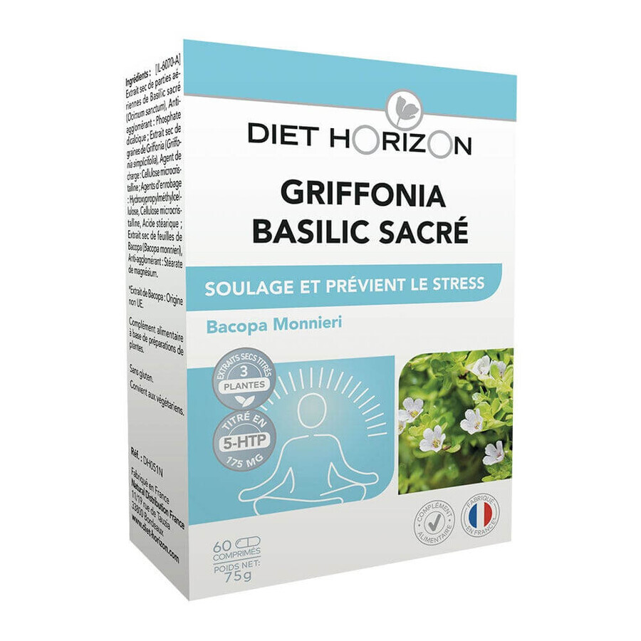 Diet Horizon Griffonia Heiliges Basilikum 60 Tabletten 60 Comprimés