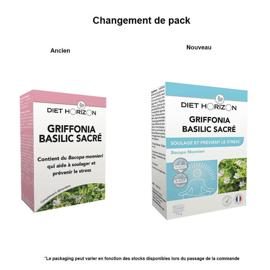Diet Horizon Griffonia Heiliges Basilikum 60 Tabletten 60 Comprimés