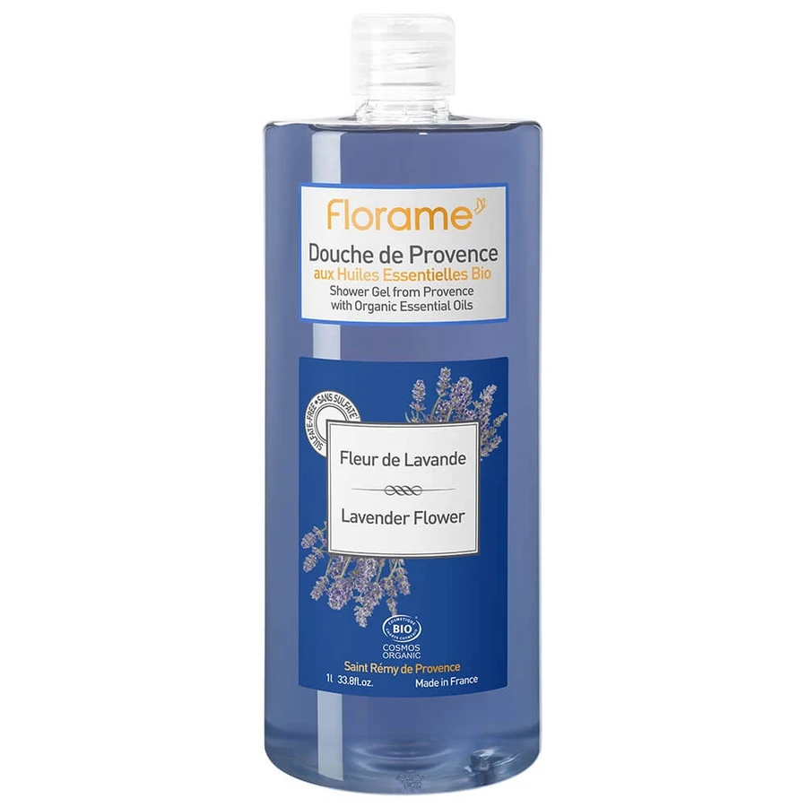 Florame Gel douche à la fleur de lavande bio 1l