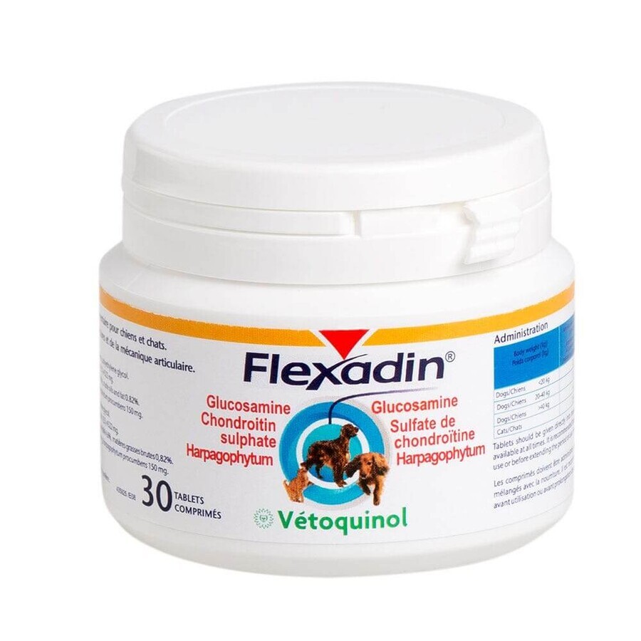 Vetoquinol Flexadin Artrose Hond en Kat 30 tabletten