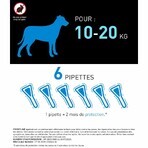 Frontline Spot-on Chien de 10-20kg 6 Pipettes de 1,34ml Frontline Spot-on Chien de 10-20kg 6 Pipettes de 1,34ml