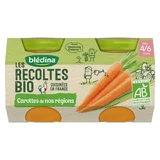 Blédina meal jars vegetables organic Les Récoltes Bio from 4 to 6 months 2x130g
