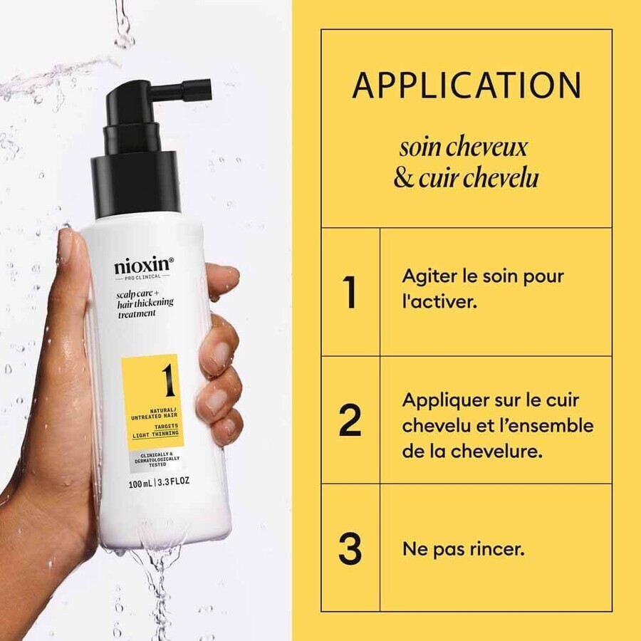 Nioxin System 1 Tratamiento sin aclarado para cabello natural y caída moderada 100 ml