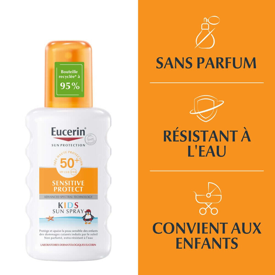 Eucerin Zonnebeschermingsspray Kids Spf50+ Senstive Protect 200ml Eucerin Zonnebeschermingsspray Kids Spf50+ Senstive Protect 200ml