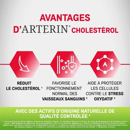 Omega Pharma Cholesterol Arterin Active Ingredients of Natural Origin 90 Tablets