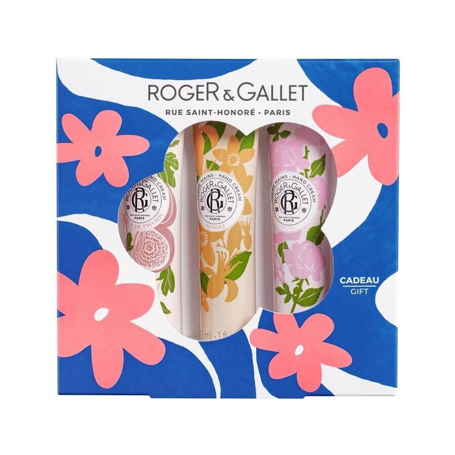 Roger & Gallet Fleur De Figuier Coffret Trio Crèmes Mains Bienfaisantes 90ml