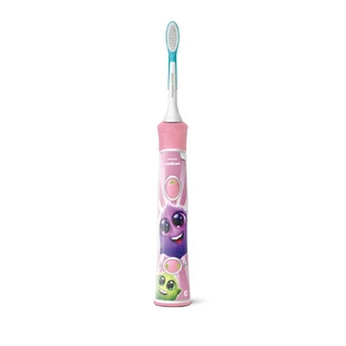 Philips Wiederaufladbare elektrische Schallzahnbürste Kinder Rosa Hx6352/42
