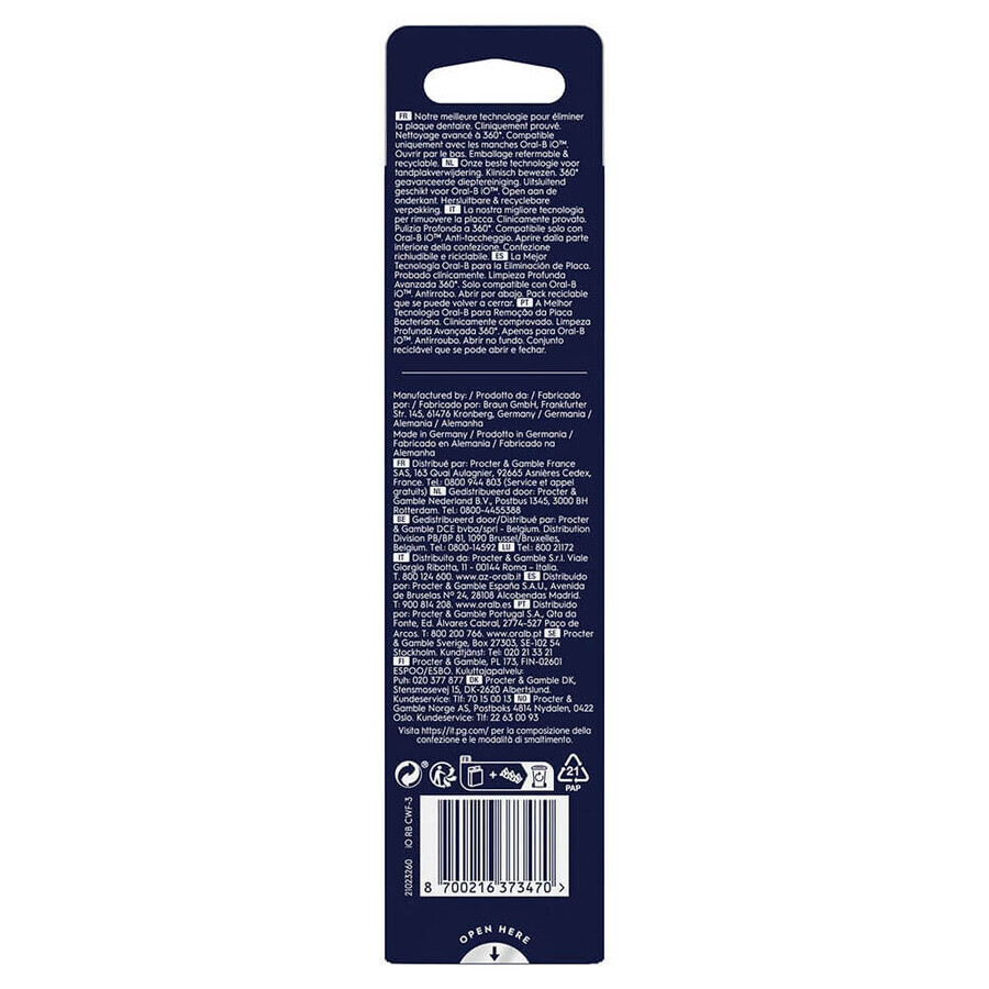 Oral-B iO Brossettes pour Brosse à dents électrique Ultimate Clean x3