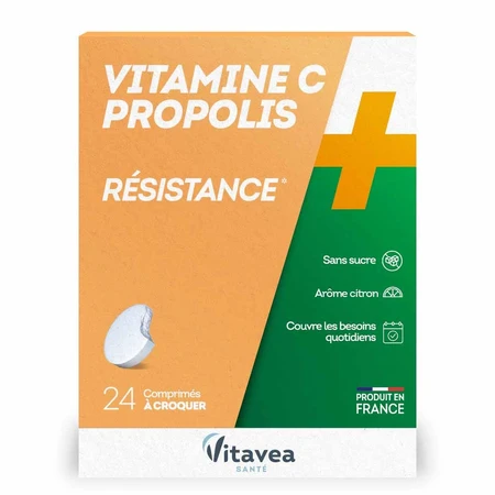 Vitavea Santé Vitamine C + Propolis Weerstand 24 Kauwtabletten