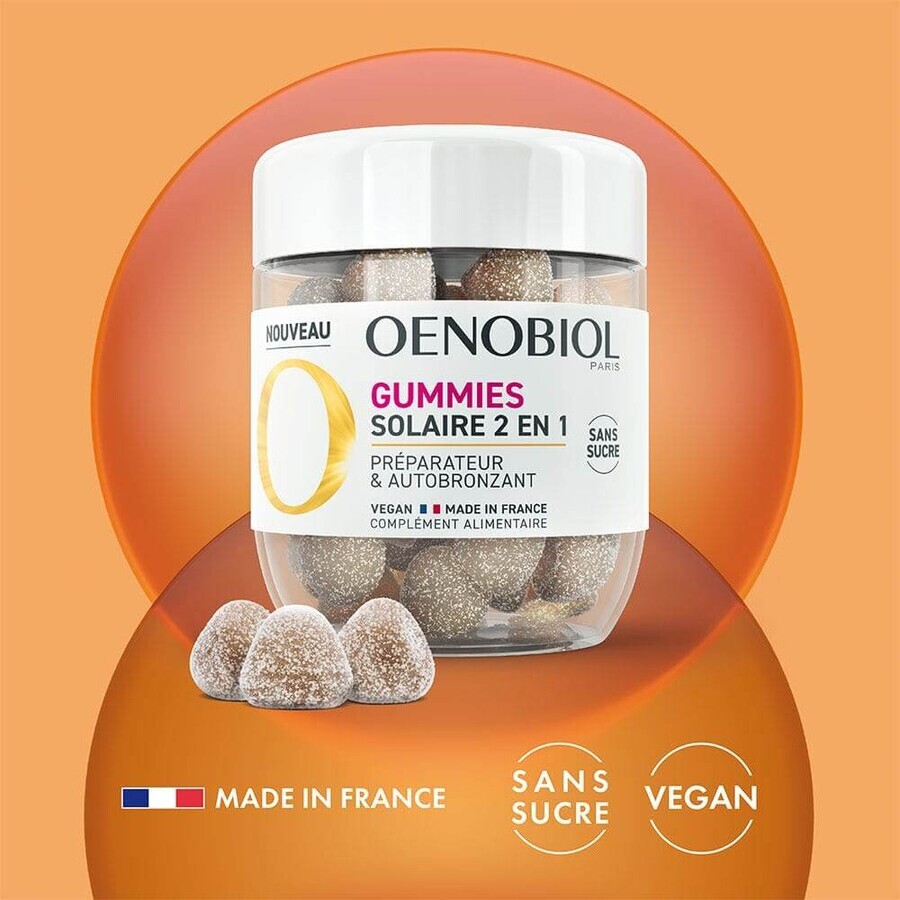 Oenobiol Sonnenschutz 2in1 Präparat und Selbstbräuner 60 gums