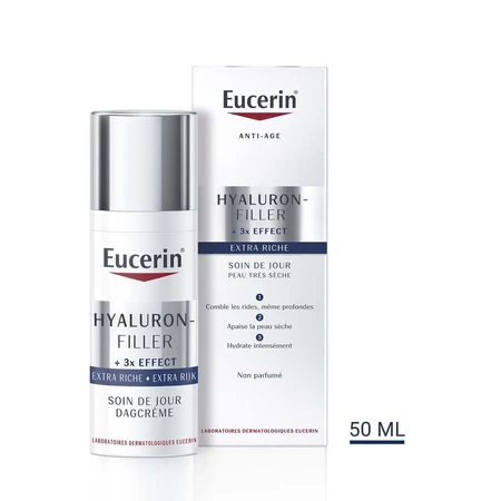 Eucerin Hyaluron-Filler Extra Riche Tratamiento de Día Textura Rica 50ml