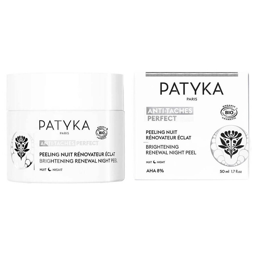 Patyka Anti-macchie Perfect Peeling notturno rinnovatore di luminosità biologico 50ml